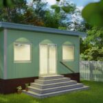 Galvanized steel accessory dwelling units in Angleton, Texas, showcasing modern design and durable construction