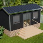 Modern galvanized steel accessory dwelling units in Atlanta, Texas, showcasing innovative design and sustainable living