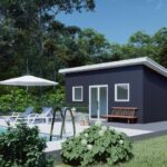 Galvanized steel accessory dwelling units in Borger, Texas, showcasing modern design and sustainability in housing