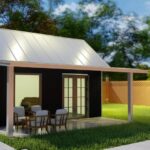 Galvanized steel accessory dwelling units in Conroe, Texas, showcasing modern design and durable construction