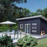 Modern galvanized steel accessory dwelling units in Corinth, Texas, showcasing innovative design and sustainable living