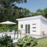 Galvanized steel accessory dwelling units in Crane, Texas, showcasing modern design and durable construction