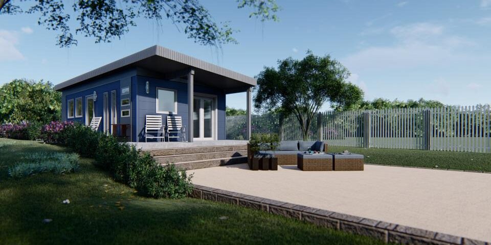 Galvanized steel accessory dwelling units in Fort Collins, Colorado, showcasing modern design and efficient living solutions