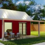 Galvanized steel accessory dwelling units in Haltom City, Texas, showcasing modern design and sustainable living