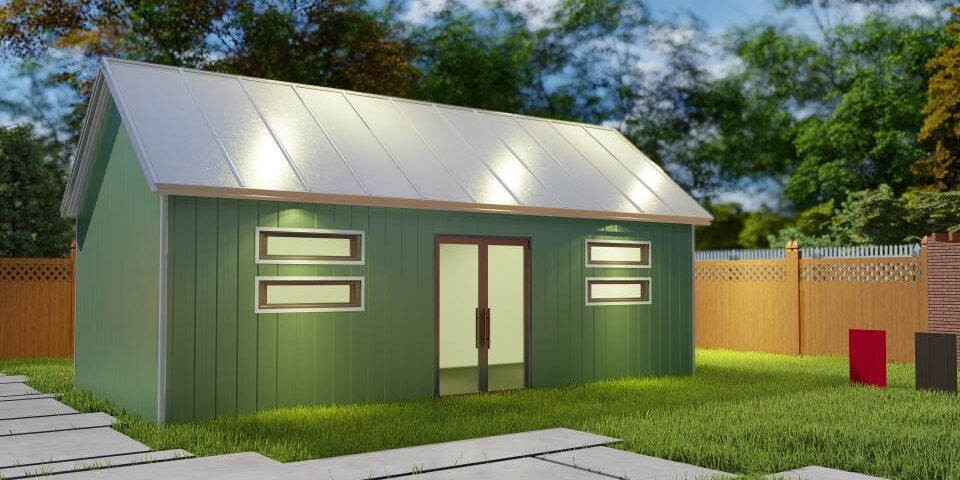 Galvanized steel accessory dwelling units in Hutchins, Texas, showcasing modern design and durable construction