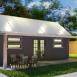 Galvanized steel accessory dwelling units in Lampasas, Texas, showcasing modern design and durable construction