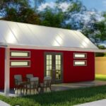 Galvanized steel accessory dwelling units in Levelland, Texas, showcasing modern design and durability