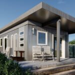 Modern galvanized steel accessory dwelling units in Loveland, Colorado, showcasing innovative design and sustainable living solutions