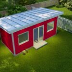 Galvanized steel accessory dwelling units in Manvel, Texas, showcasing modern design and durability