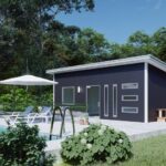 Modern galvanized steel accessory dwelling units in Missouri City, Texas, showcasing innovative housing solutions and design