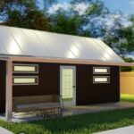 New galvanized steel accessory dwelling units in Peniel, Texas, showcasing modern design and sustainable living options