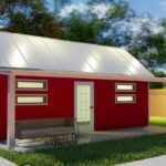 Image of galvanized steel accessory dwelling units in Port Isabel, Texas, showcasing modern design and durability