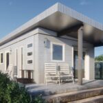 Galvanized steel accessory dwelling units in Seabrook, Texas, showcasing modern design and sustainable living options