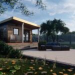 Modern galvanized steel accessory dwelling units in Socorro, Texas, showcasing innovative design and sustainable living