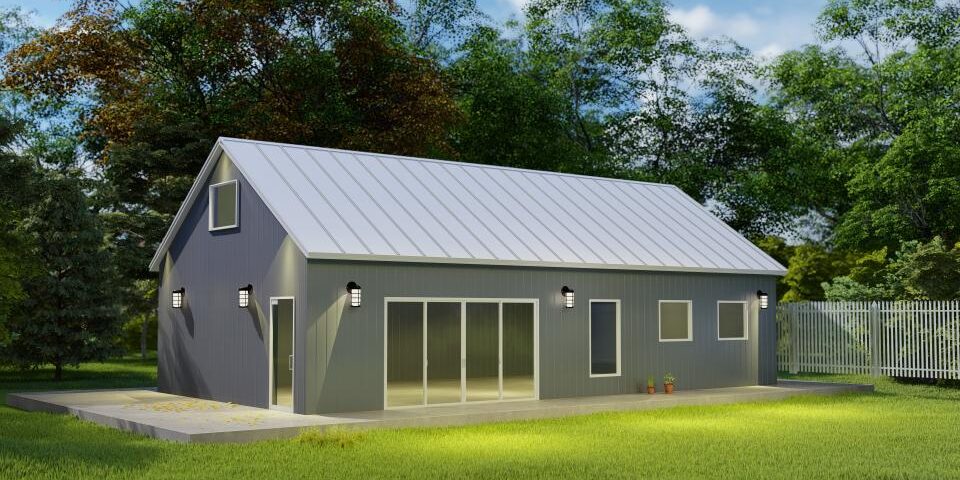 Modern galvanized steel accessory dwelling units in Victoria, Texas, showcasing innovative design and sustainable living