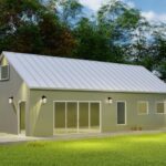 Modern galvanized steel accessory dwelling units in West Odessa, Texas, showcasing innovative design and efficient living spaces