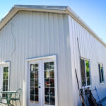 Galvanized steel accessory dwelling units in Weston Lakes, Texas, offering modern housing solutions and durable construction