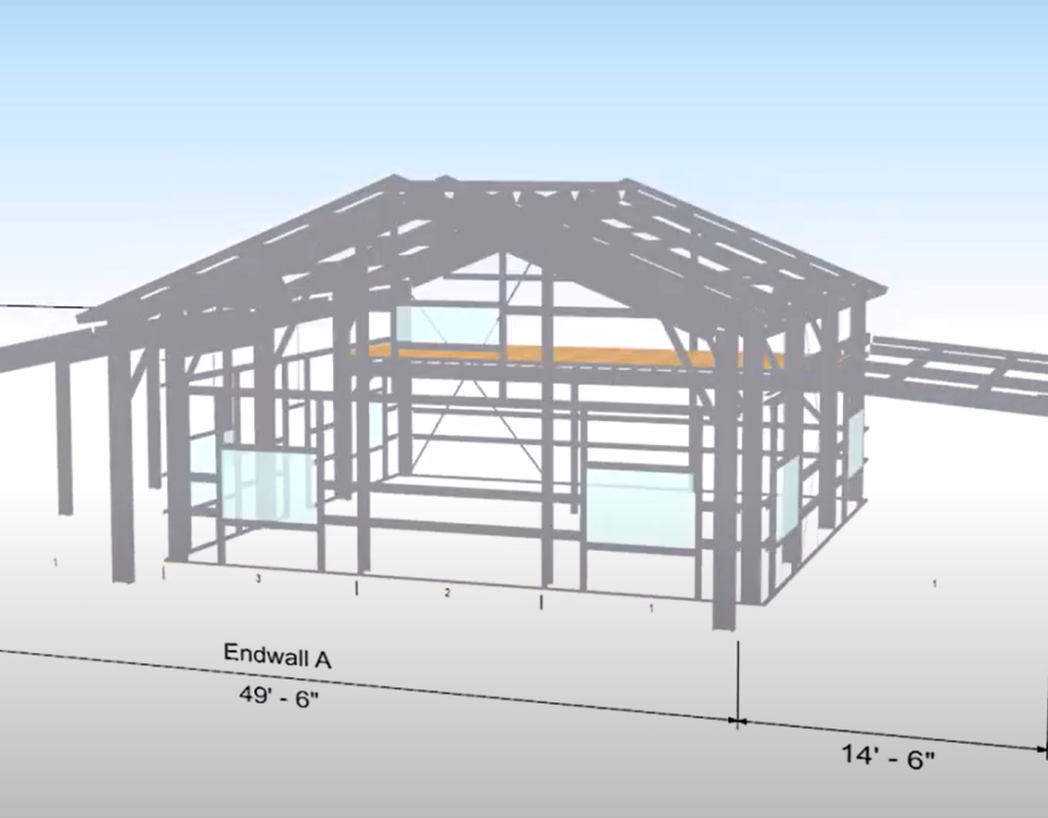 View of galvanized steel barndominiums in Kingsville, Texas showcasing modern design and sustainable living