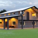 Beautiful galvanized steel barndominiums in Mead, Colorado, showcasing modern design and rural charm