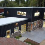 Beautiful galvanized steel barndominiums in Ponderosa Park, Colorado, showcasing modern design and rustic charm