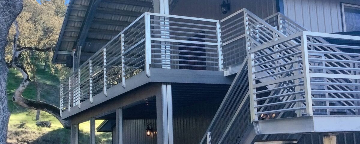 Exterior view of galvanized steel barndominiums in Post, Texas, showcasing modern design and rural charm