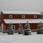 Modern galvanized steel barndominiums in Richwood, Texas offer a unique blend of style and durability