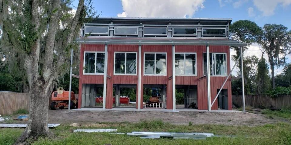 Stunning galvanized steel barndominiums in Savannah, Texas, showcasing modern design and rustic charm