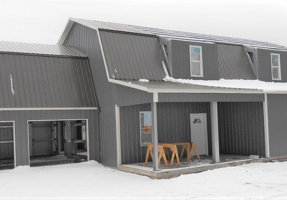 Spacious galvanized steel barndominiums in Sullivan City, Texas, showcasing modern design and rural charm