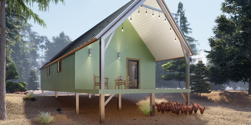 Modern galvanized steel cabins in Craig, Colorado, offering durability and style in a scenic location