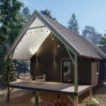 Stylish galvanized steel cabins in Delta, Colorado, blending modern design with natural surroundings