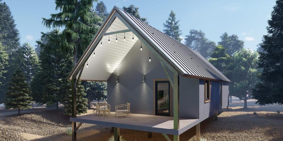 Sturdy galvanized steel cabins in Dumas, Texas, showcasing modern design and durability for outdoor living