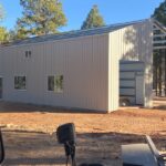 Beautifully designed galvanized steel cabins in Fate, Texas, showcasing durability and modern living in a picturesque setting