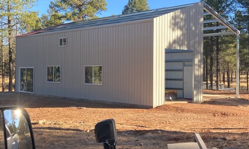 Beautifully designed galvanized steel cabins in Fate, Texas, showcasing durability and modern living in a picturesque setting