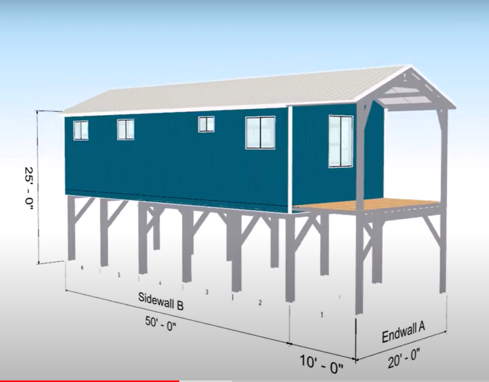 Galvanized steel cabins in Palestine, Texas, offering durable and weather-resistant housing solutions for various needs