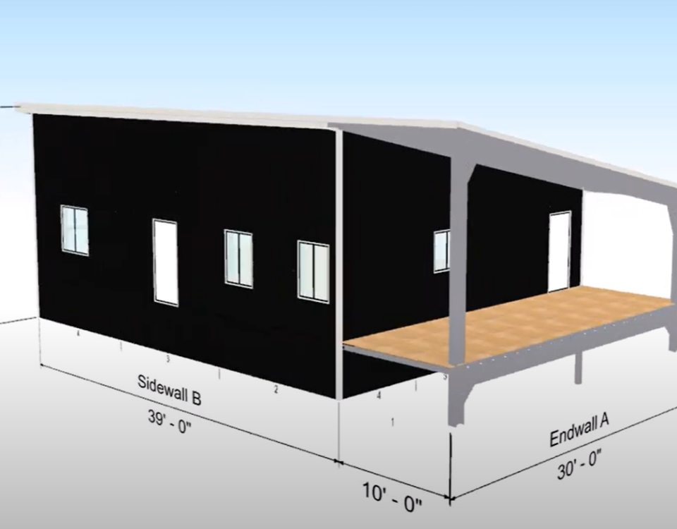 Exterior view of galvanized steel cabins in Rosita, Texas, showcasing durability and modern design