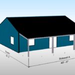 Stylish galvanized steel barndominiums in Big Park, Arizona, showcasing modern design amidst a picturesque landscape