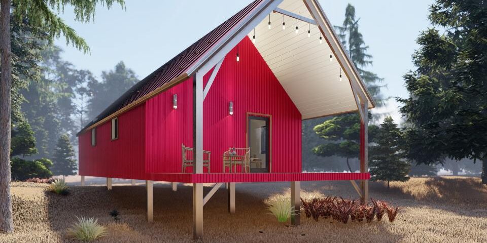 Stylish galvanized steel cabins in Chandler, Arizona, highlighting modern design and durability in unique outdoor living spaces