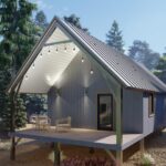 Cozy galvanized steel cabins in Drexel Heights, Arizona, showcasing modern design amidst the desert landscape