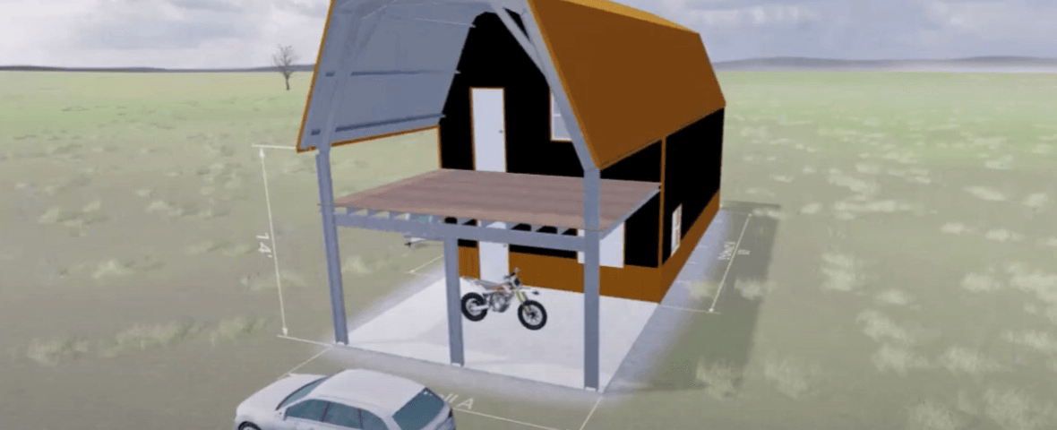 Modern galvanized steel cabins in Valencia West, Arizona, showcasing durability and stylish design for outdoor living