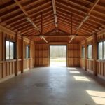 Spacious 1000 SQ FT BARNDOMINIUM interior showcasing open living and rustic design elements.
