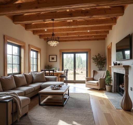 Spacious 2 bedroom barndominium with modern finishes and rustic charm, perfect for family living.