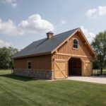 Beautiful 30X40 barndominium showcasing modern design and rustic charm in a serene countryside setting.