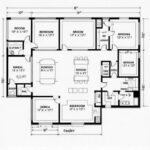 Detailed illustration of 40X60 barndominium floor plans showcasing layout and design features.