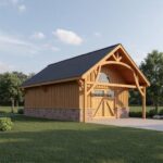 A completed 40X60 barndominium kits showcasing the spacious interior and modern design features.