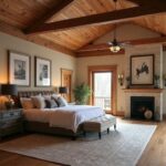 A spacious 5 bedroom barndominium showcasing modern design and rustic charm in a serene countryside setting.