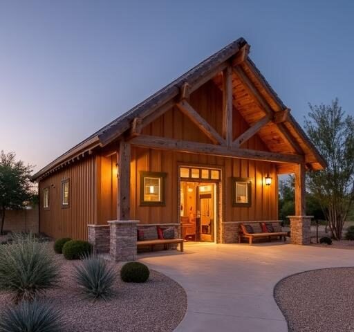 Professional barndominium builders in Phoenix, AZ, creating custom homes with rustic charm and modern amenities.