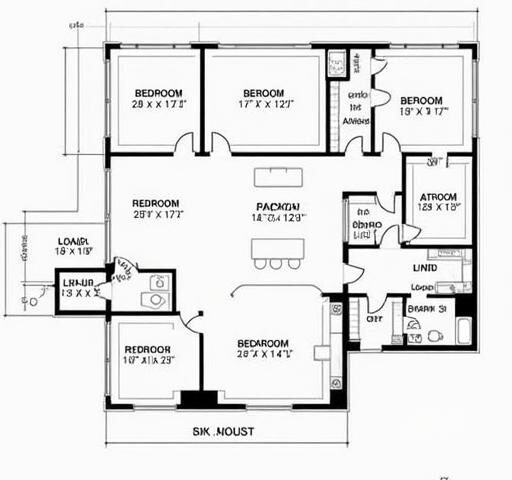 Creative barndominium floor plans featuring three bedrooms for modern living and spacious design.