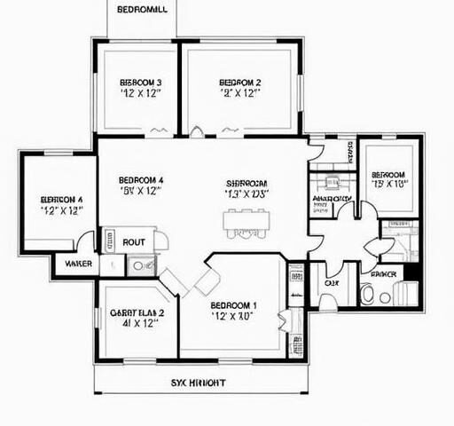 Spacious barndominium floor plans 4 bedroom featuring open layouts and modern designs.