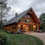 Beautiful barndominium for sale featuring modern amenities and spacious living areas on a picturesque property.