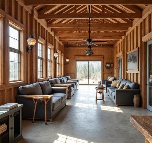 Detailed breakdown of barndominium pricing for construction and design options.